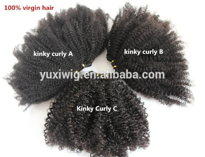 China Factory Wholesale Raw Material Unprocessed Mongolian Kinky Curly 3b-3c Hair Weft/meche/extension - DOGOMET DIGITAL PLUS