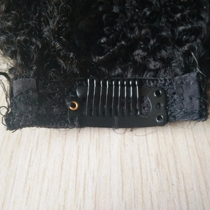 Factory Offer Unprocessed 100% Virgin Mongolian Kinky Curly Clip in Hair Meche - DOGOMET DIGITAL PLUS