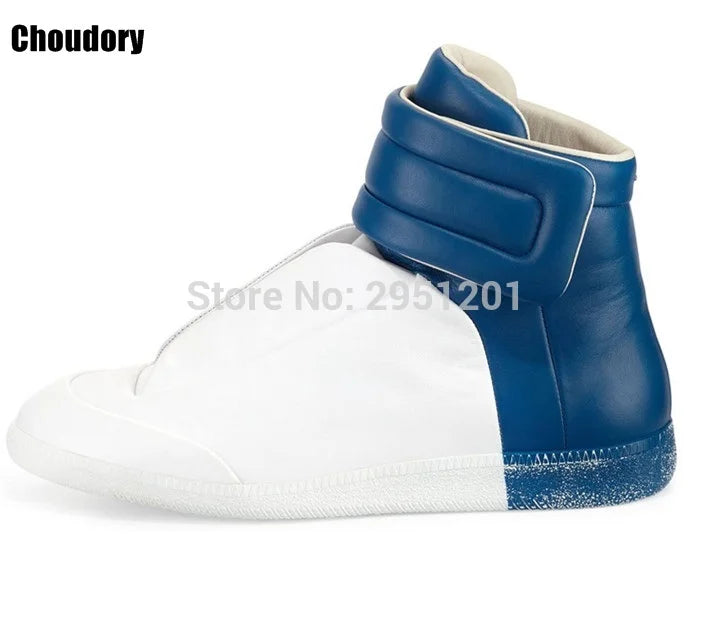 28 couleurs hommes en cuir véritable haut bottines à lacets chaussures plates formateurs or rouge argent noir marque de luxe hommes chaussures décontracté