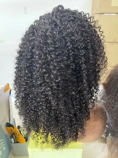 China Factory Wholesale Raw Material Unprocessed Mongolian Kinky Curly 3b-3c Hair Weft/meche/extension - DOGOMET DIGITAL PLUS