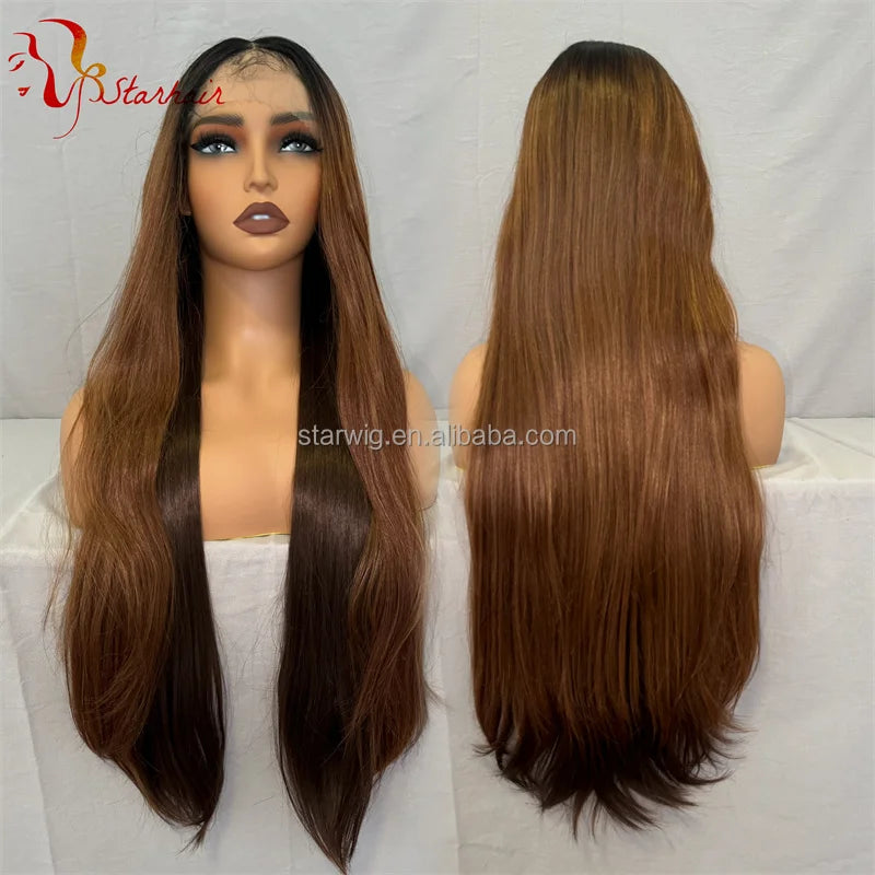 32inch Long Indian Lace Frontal Synthetic Hair Wig HD Full Lace Hairmony Lace Front Wigs Meche Braiding Hair Replacement  Topper - DOGOMET DIGITAL PLUS