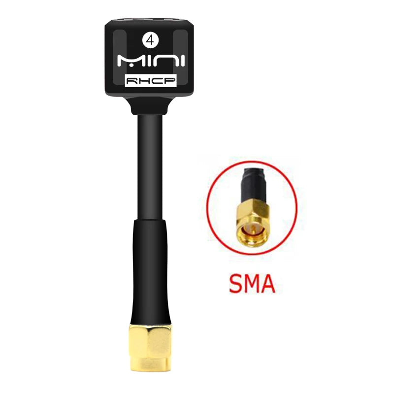 Antenne Lollipop 4 RHCP 5.8G, transmetteur/récepteur FPV 2.8Dbi à gain élevé, SMA/RP-SMA/MMCX/UFL pour pièce de drone de course RC FPV - DOGOMET DIGITAL PLUS