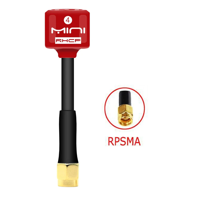 Antenne Lollipop 4 RHCP 5.8G, transmetteur/récepteur FPV 2.8Dbi à gain élevé, SMA/RP-SMA/MMCX/UFL pour pièce de drone de course RC FPV - DOGOMET DIGITAL PLUS