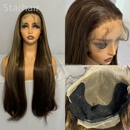 32inch Long Indian Lace Frontal Synthetic Hair Wig HD Full Lace Hairmony Lace Front Wigs Meche Braiding Hair Replacement  Topper - DOGOMET DIGITAL PLUS