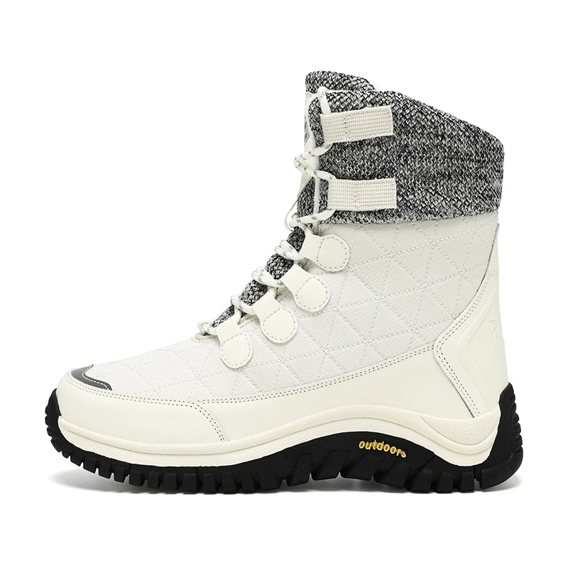 New Best Sale High Quality Long Tall Fur Boots Women 36-42 Fur Inside Warm Winter Shoes for Lady Outdoor Anti-slip Factory Oem