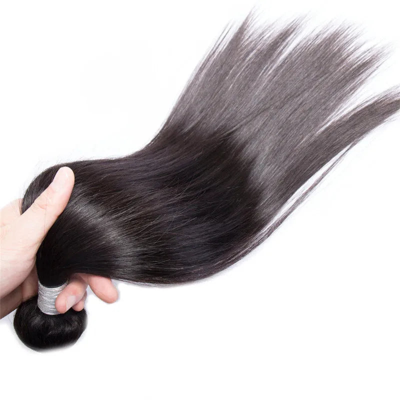 Popular Raw Hair From India No tangle Indian Raw Hair Extensions , Meche Human No Shedding Straight Hair Thick End - DOGOMET DIGITAL PLUS