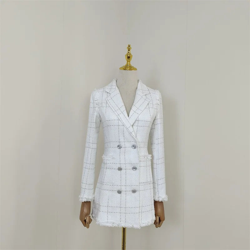 A4359 Wholesale White Tassel Long Sleeve Winter Jackets Women Coats Designer Coat