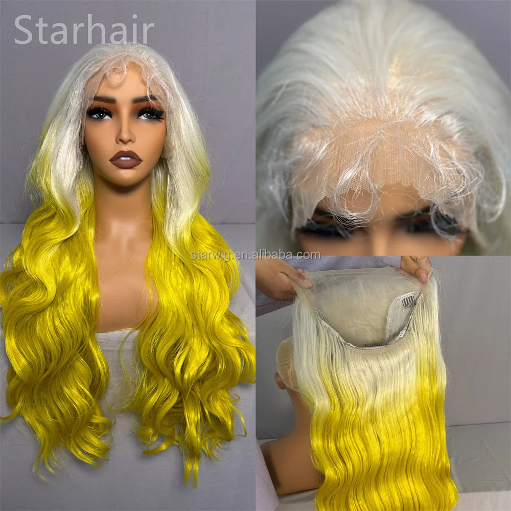 32inch Long Indian Lace Frontal Synthetic Hair Wig HD Full Lace Hairmony Lace Front Wigs Meche Braiding Hair Replacement  Topper - DOGOMET DIGITAL PLUS