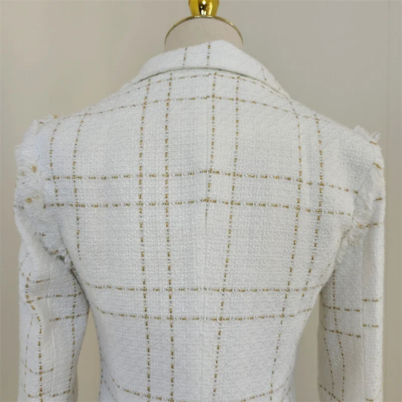 A4359 Wholesale White Tassel Long Sleeve Winter Jackets Women Coats Designer Coat