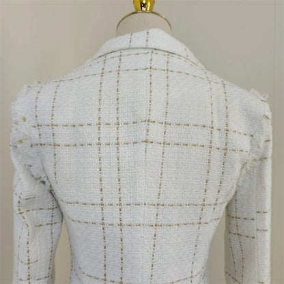 A4359 Wholesale White Tassel Long Sleeve Winter Jackets Women Coats Designer Coat