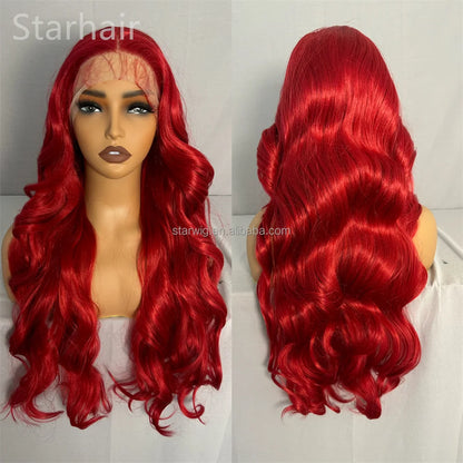32inch Long Indian Lace Frontal Synthetic Hair Wig HD Full Lace Hairmony Lace Front Wigs Meche Braiding Hair Replacement  Topper - DOGOMET DIGITAL PLUS