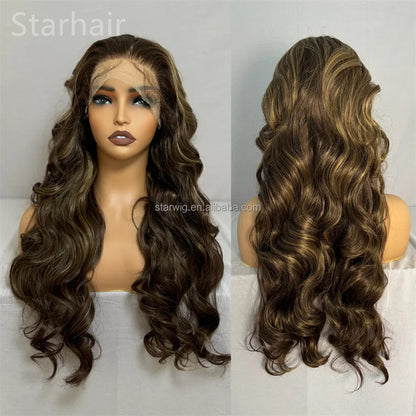 32inch Long Indian Lace Frontal Synthetic Hair Wig HD Full Lace Hairmony Lace Front Wigs Meche Braiding Hair Replacement  Topper - DOGOMET DIGITAL PLUS