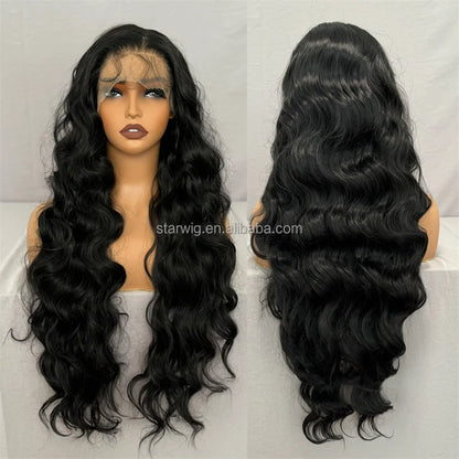 32inch Long Indian Lace Frontal Synthetic Hair Wig HD Full Lace Hairmony Lace Front Wigs Meche Braiding Hair Replacement  Topper - DOGOMET DIGITAL PLUS