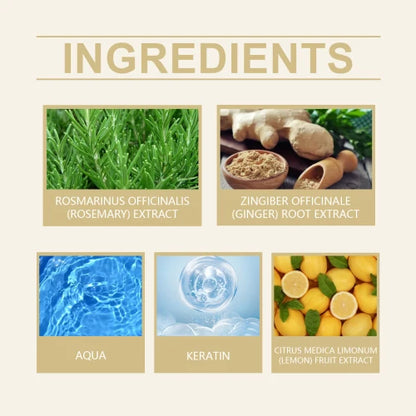 Eelhoe Rosemary Ginger Deep Cleaning Repair Dry  Soft And Strong Hair Care Shampoo