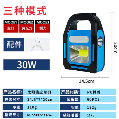Lanterne de Camping Solaire Portable avec Chargement USB