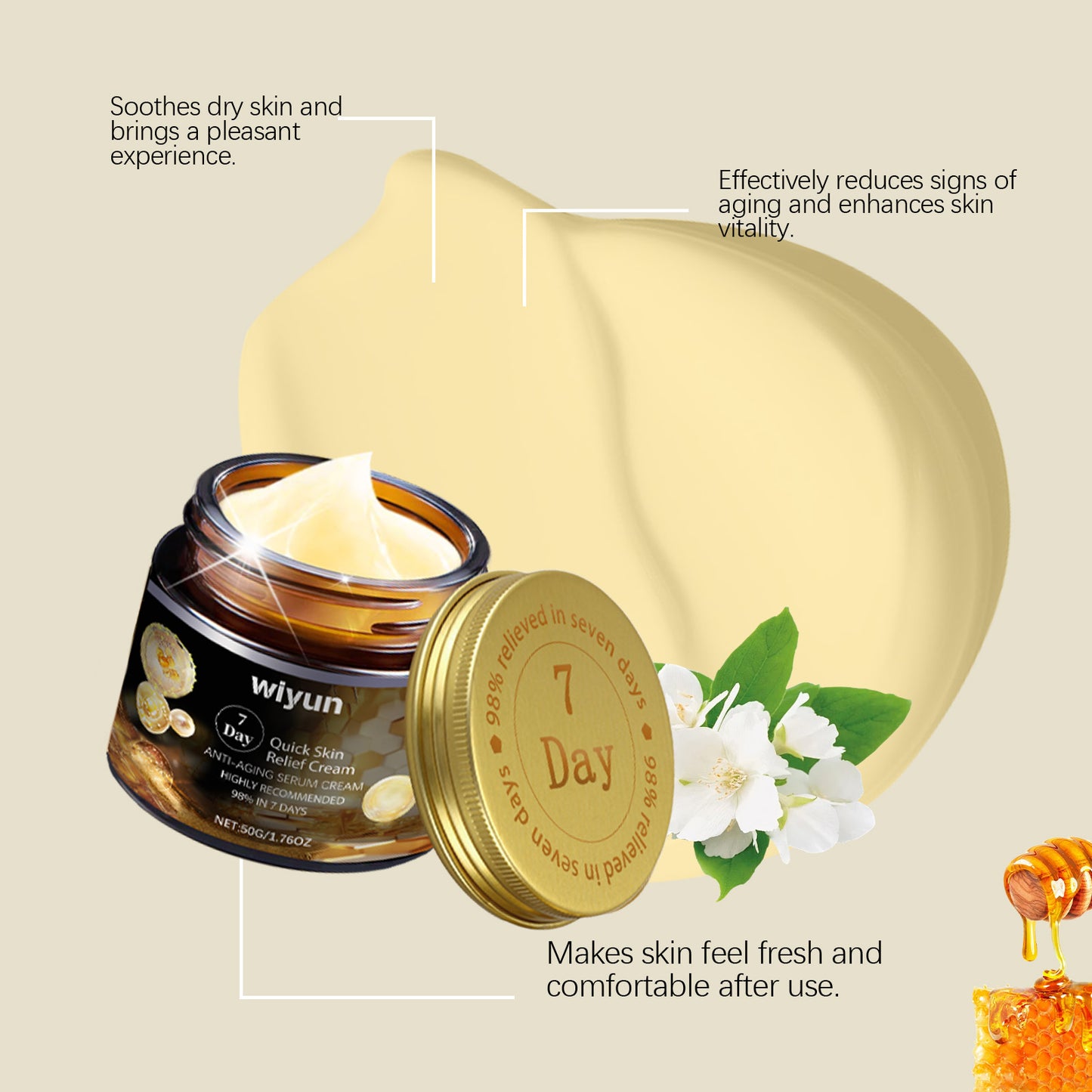 Bee Venom Wrinkles Remover Face Cream Tighten Firming Lifting Anti Aging Fade Fine Lines Moisturizing Whitening Repair Skin Care - DOGOMET DIGITAL PLUS