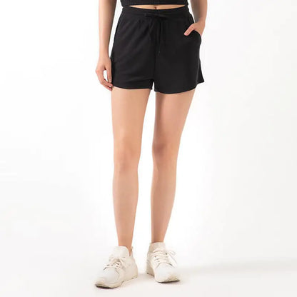 Lace Wide Loose Yoga Shorts for Women's Fitness - DOGOMET DIGITAL PLUS