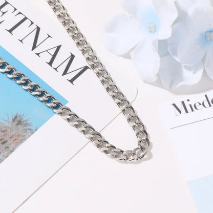 Street Hip Hop Style Choker Fashion Classic Thick Chain Necklace Collar Chain Trend Men's and Women's Unisex Jewelry Accessories