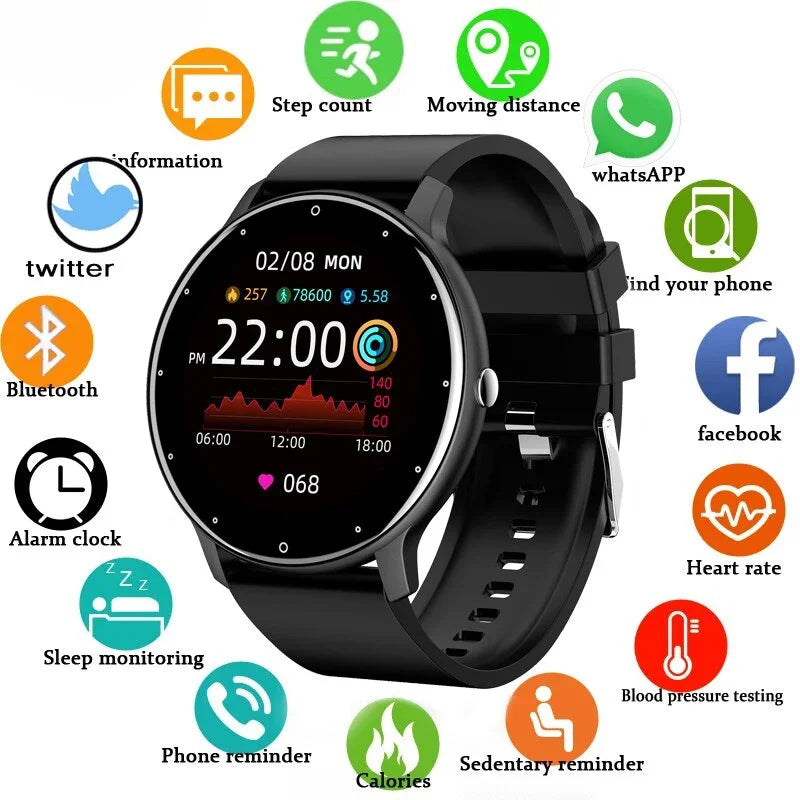 LIGE montre intelligente femmes hommes plein écran tactile Bluetooth 5.2 appel étanche montres sport Fitness Tracker usine IP67 ZL02 nouveau