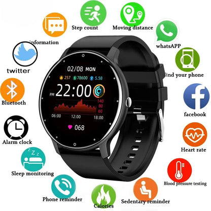 LIGE montre intelligente femmes hommes plein écran tactile Bluetooth 5.2 appel étanche montres sport Fitness Tracker usine IP67 ZL02 nouveau