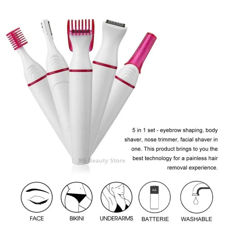 Rasoir électrique pour femme - Rasoir électrique USB pour femme, rasoir épilateur pour femme, rasoir à feuille avec lame en acier inoxydable, chargement USB, - DOGOMET DIGITAL PLUS