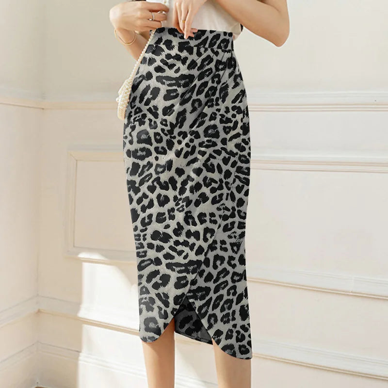 ZANZEA élégant taille haute Jupes femmes imprimé jupe longue robe 2023 été décontracté minceur Midi jupes Sexy asymétrique Faldas