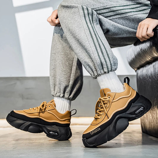 Chaussures pour hommes baskets hautes chaussures de sport de mode à semelles fines chaussures décontractées pour hommes anti-dérapant résistant à l'usure chaussures de course en plein air polyvalentes