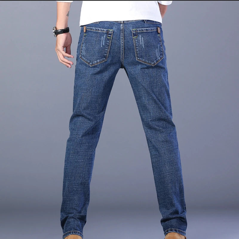 Men Classic Jeans Jean Homme Pantalones Hombre Men Mannen Soft Black Biker Masculino Denim Overalls Mens Pants Jeans for men