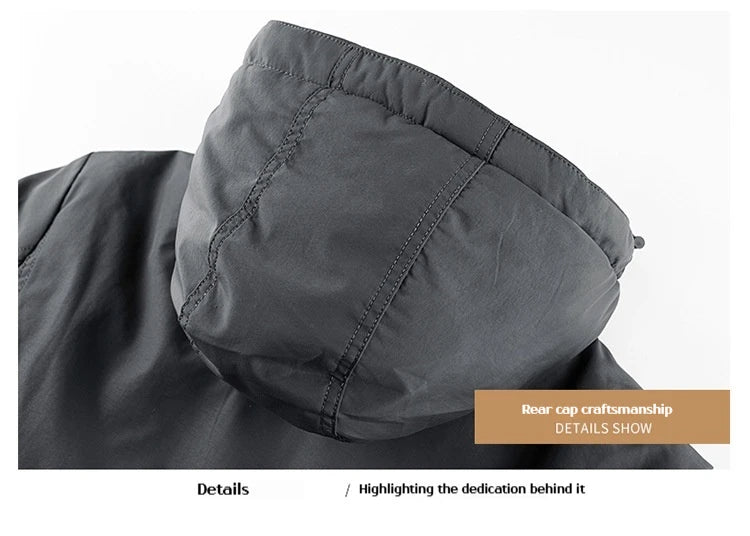 Manteau d'hiver homme hiver coupe-vent imperméable coton vêtements chaud froid grande taille coton veste vêtements pour hommes Parka manteaux pour hommes - DOGOMET DIGITAL PLUS