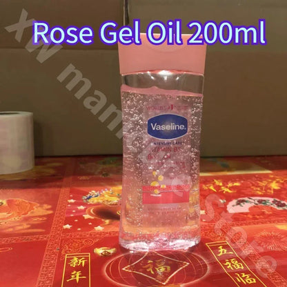 Vaseline Soins du corps Cacao Rose Café Gel corporel Huile verrouille dans l'humidité et hydrate pour améliorer la peau sèche et éplucher 200 Ml