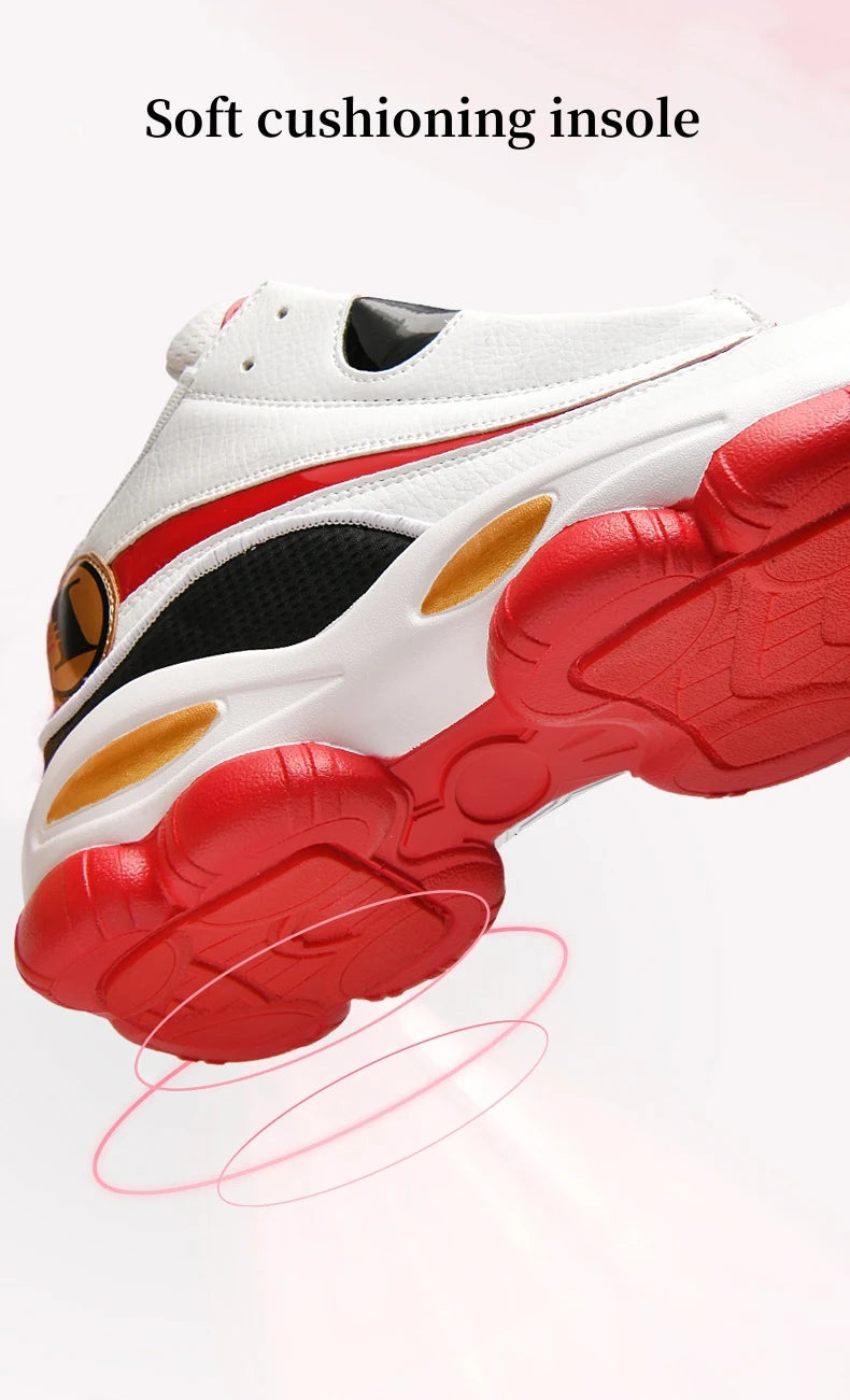 Chaussures de basket-ball pour hommes de haute qualité automne chaussures de sport en cuir plate-forme extérieure bottes de basket-ball professionnelles hommes chaussures d'entraînement