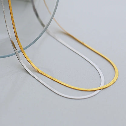 Men' Necklaces Homme Blade Chain For Men Stainless Steel Punk Choker Neck Chains Accessories Minimalist Jewelry Wholesale