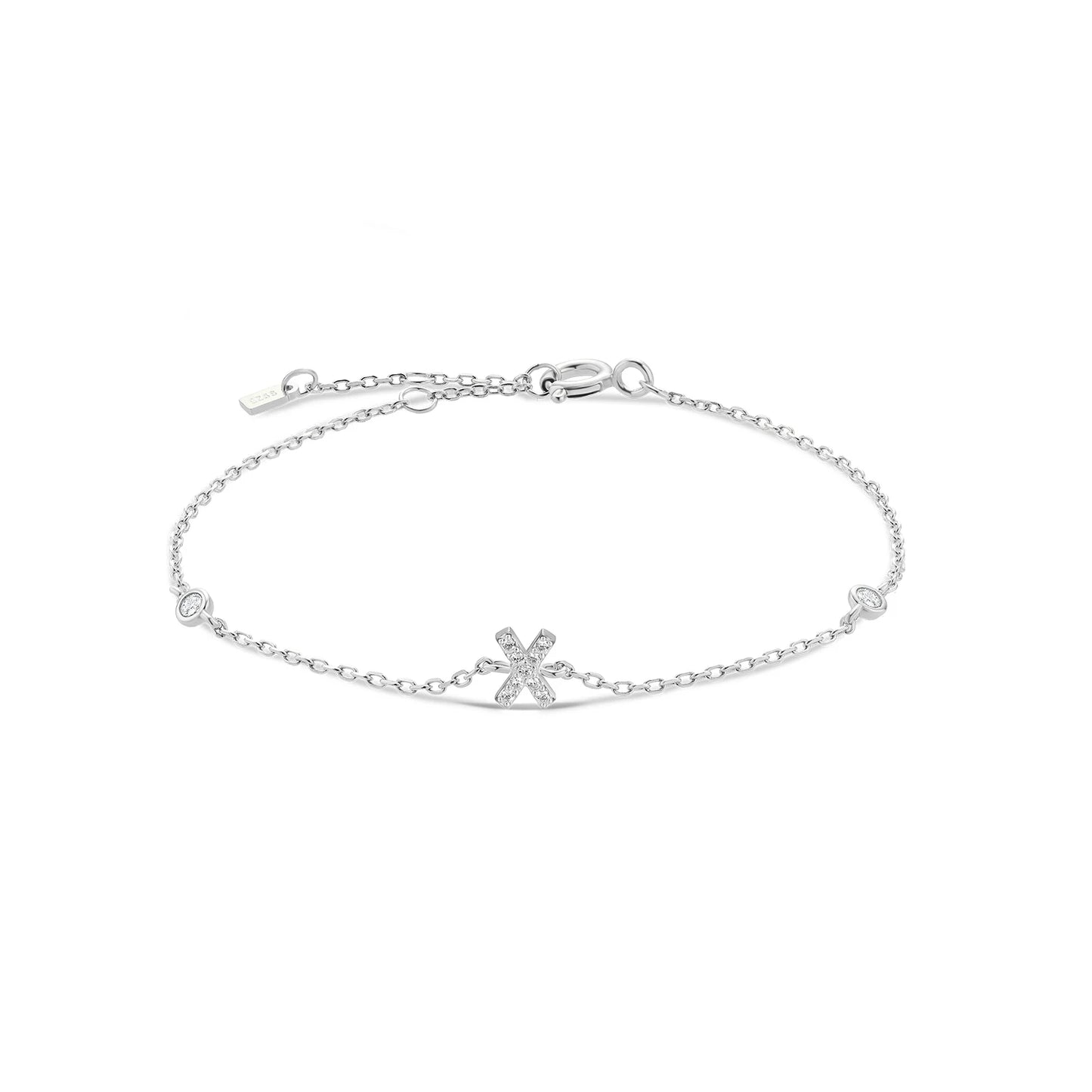 ANDYWEN – Bracelet en argent Sterling 925, 26 lettres initiales, monogramme de l'alphabet, nom en or, cristal CZ Zircon, bijoux à la mode 2021 - DOGOMET DIGITAL PLUS