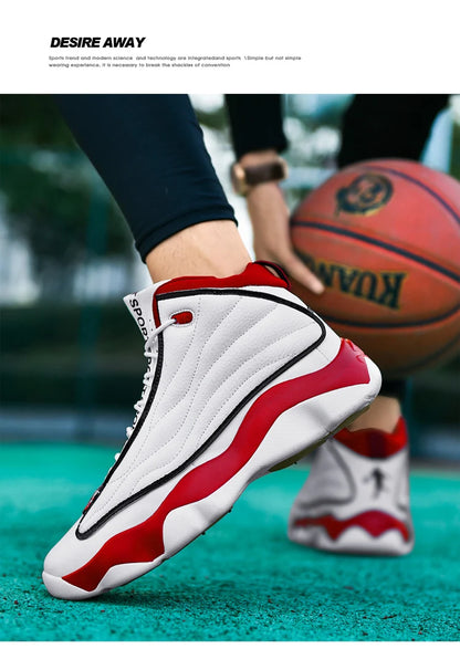 Chaussures de basket-ball de Fitness pour hommes de haute qualité chaussures de basket-ball baskets pour hommes automne haut anti-dérapant baskets d'extérieur