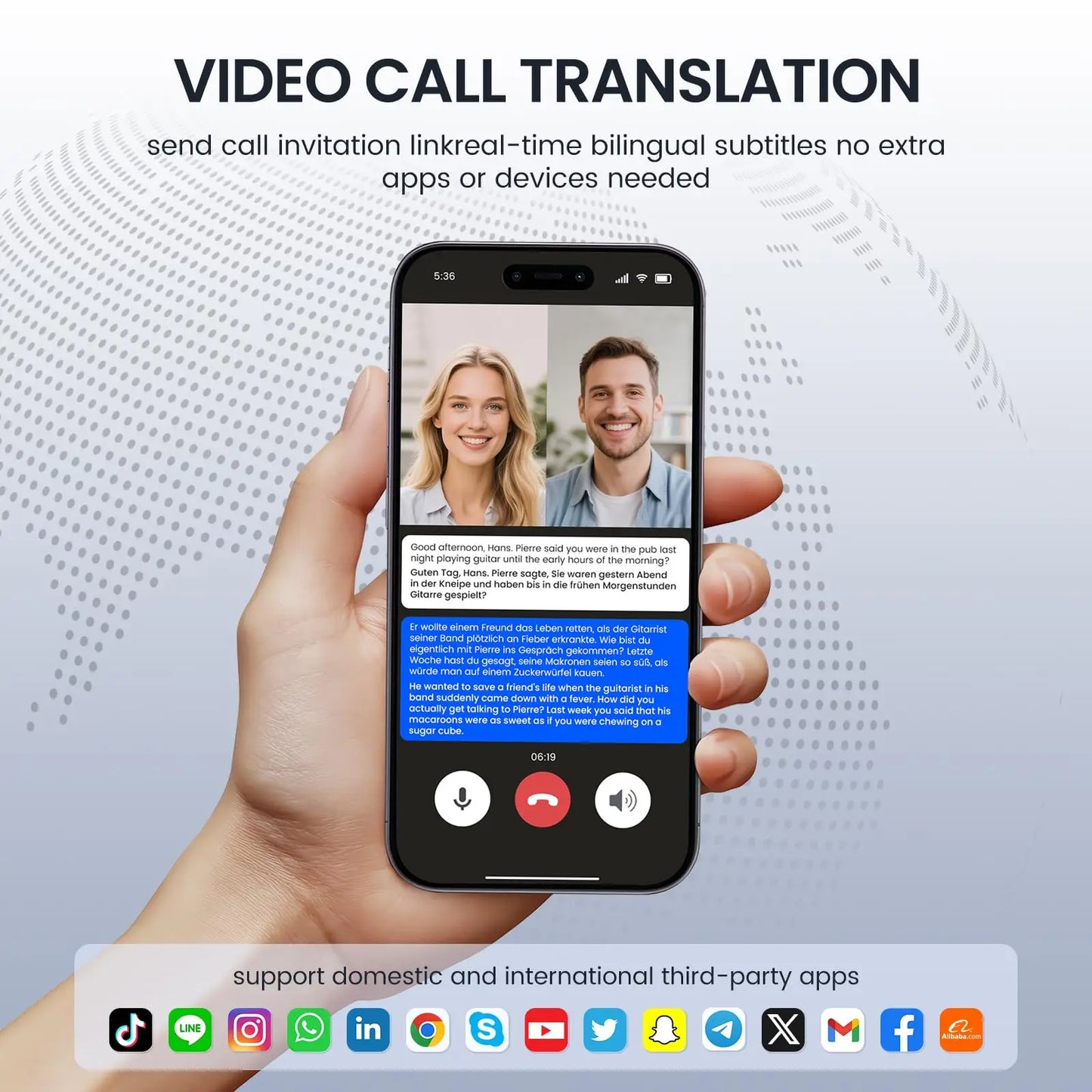 AI Instant Translator Device Magnetic Stand,144 Languages Online Translation Real-Time Photo/Video Calls for IOS Android - DOGOMET DIGITAL PLUS