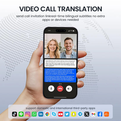 AI Instant Translator Device Magnetic Stand,144 Languages Online Translation Real-Time Photo/Video Calls for IOS Android - DOGOMET DIGITAL PLUS