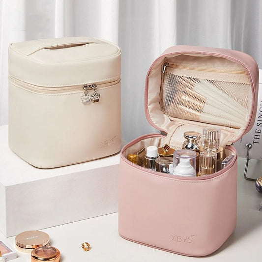 New Cosmetics Organizer Vertical Large-capacity Cosmetic Bag Deep Portable Handheld Waterproof Out Wash Storage Bag