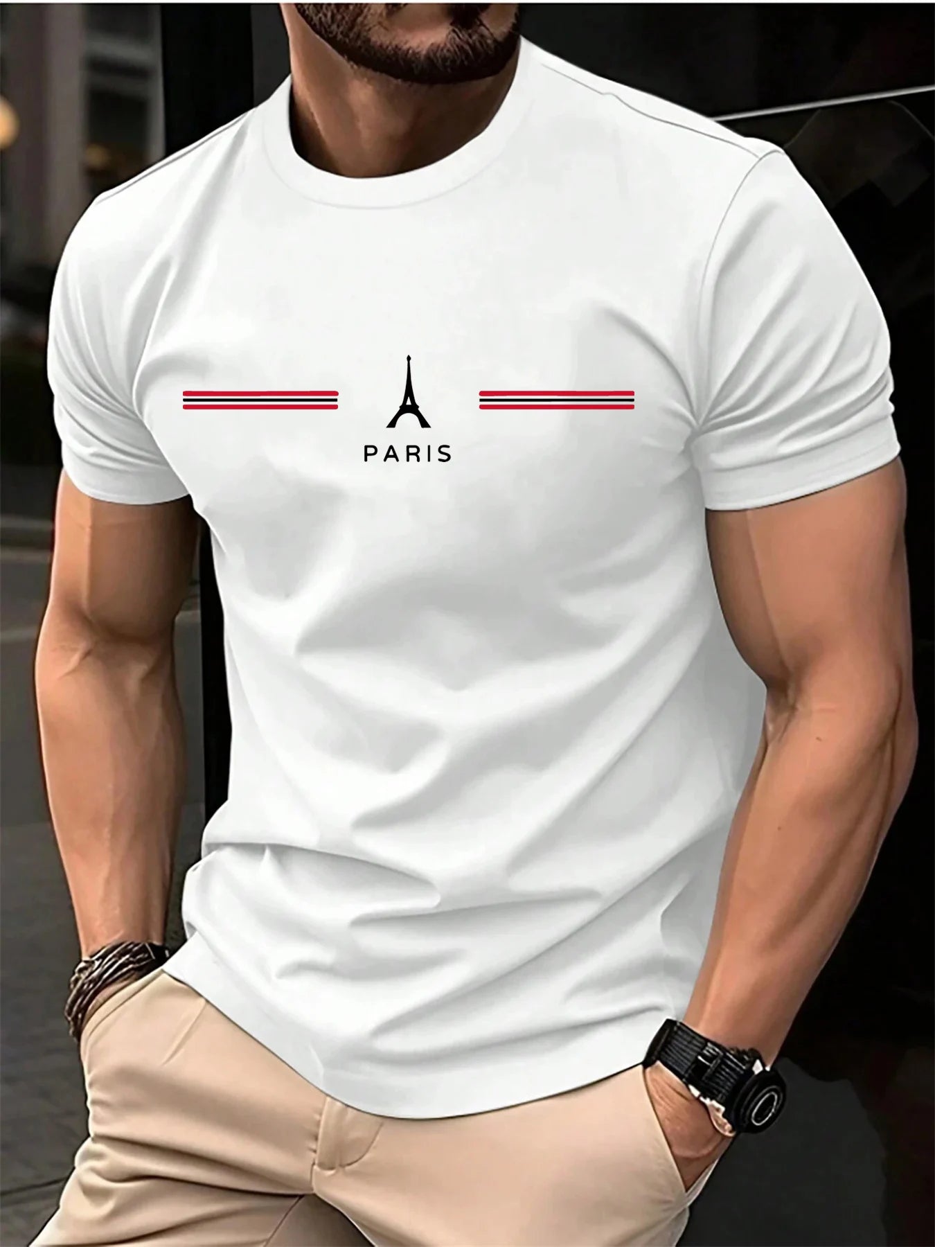 T-SHIRT MANCHES COURTES COL ROND HOMME 100% PUR COTON