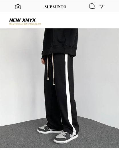 Designer hommes pantalon femmes imprimer mode style pantalons longs décontracté hommes arc-en-ciel palmiers jogger rayures cordon anges pantalon asiatique