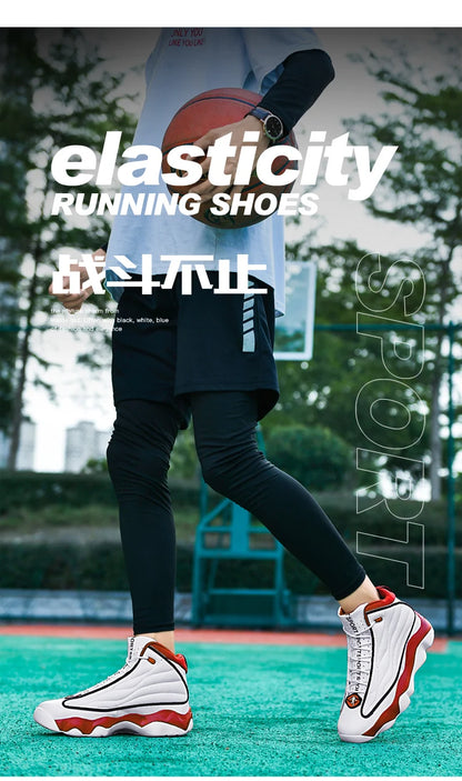 Chaussures de basket-ball de Fitness pour hommes de haute qualité chaussures de basket-ball baskets pour hommes automne haut anti-dérapant baskets d'extérieur