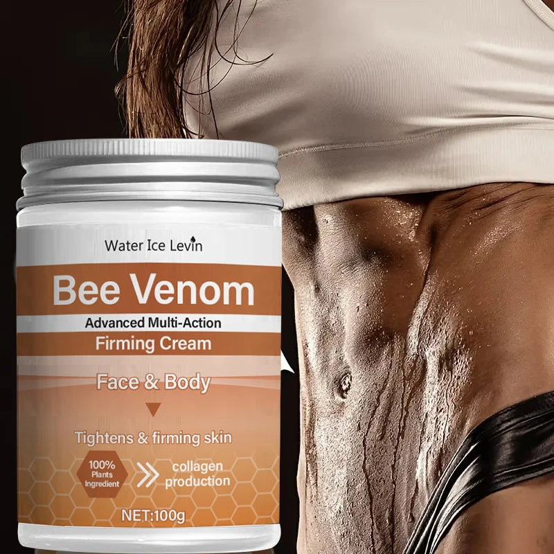 Bee Venom Firming Abdominal Cream - Plant-Based, Moisturizing and Moisturizing Contains Hyaluronic Acid Suitable for All Skin Types, Gentle for Sensitive Skin, Turmeric Skin Care - DOGOMET DIGITAL PLUS