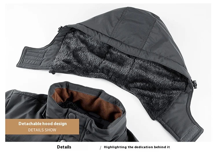 Manteau d'hiver homme hiver coupe-vent imperméable coton vêtements chaud froid grande taille coton veste vêtements pour hommes Parka manteaux pour hommes - DOGOMET DIGITAL PLUS