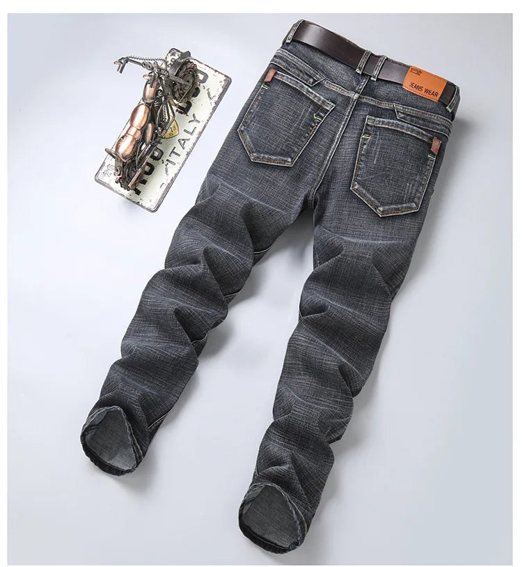 Men Classic Jeans Jean Homme Pantalones Hombre Men Mannen Soft Black Biker Masculino Denim Overalls Mens Pants Jeans for men