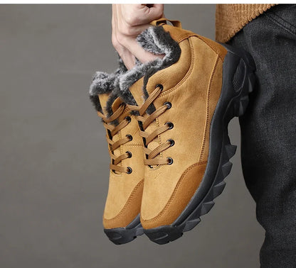 Hommes hiver bottes de neige avec fourrure baskets d'extérieur hommes chaussures 2023 nouveau mâle chaussures chaudes bottines pour hommes Botines Botas Hombre - DOGOMET DIGITAL PLUS