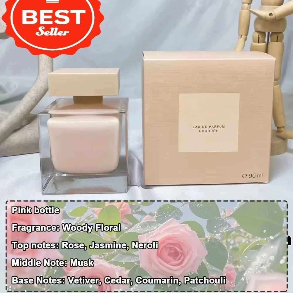 90ml marque femmes Parfum longue durée Woody Floral Eau de Parfum EDP pur extrait de musc femmes quotidien essentiel Parfum cadeau - DOGOMET DIGITAL PLUS
