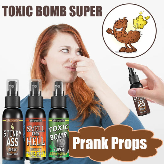 30ml Fart Spray Party Supplies Plastic Liquid Fart Gag for Adults Kids Terrible Stinky Fart Spray Non Toxic Halloween Funny Toys