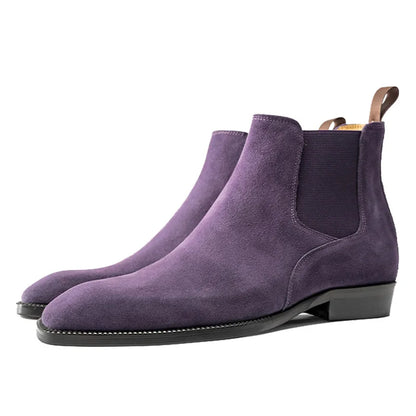 Style occidental hommes Chelsea bottes en cuir véritable de luxe en plein air randonnée chaussures de travail cheville désert bottes Botas Hombre Zapatos