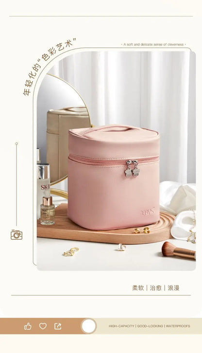New Cosmetics Organizer Vertical Large-capacity Cosmetic Bag Deep Portable Handheld Waterproof Out Wash Storage Bag