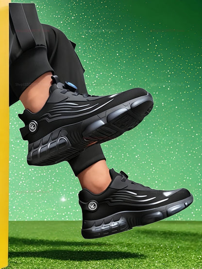 Men's Safety Work Shoes Anti-Tailor Wear-Resistant Steel Toe Boots Durable Sports Footwear for Construction Industry Workers