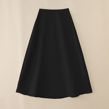 ZANZEA-Jupe mi-longue évangélique élégante taille haute pour femmes, jupes trapèze pour femmes, bureau, dame, document solide, fête, mode, 2025